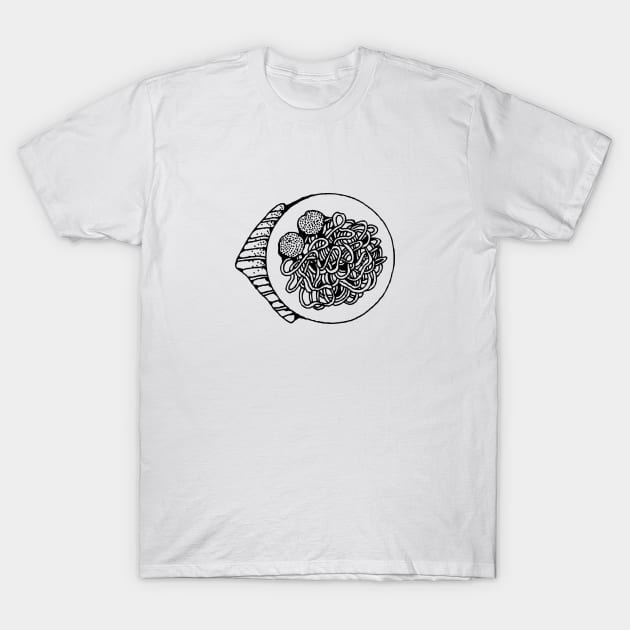 Bowl of Pasta T-Shirt by xam